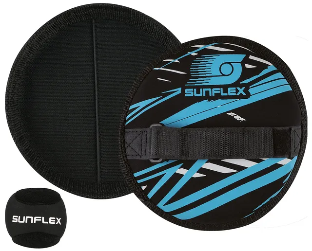 Sunflex Action Pro Sure Catch Klettballspiel schwarz 2 Schläger