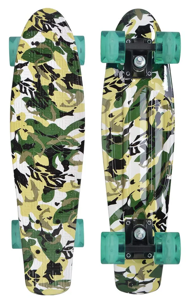 Schildkröt Outdoor Free Spirit Retro Skateboard Camouflage LED
