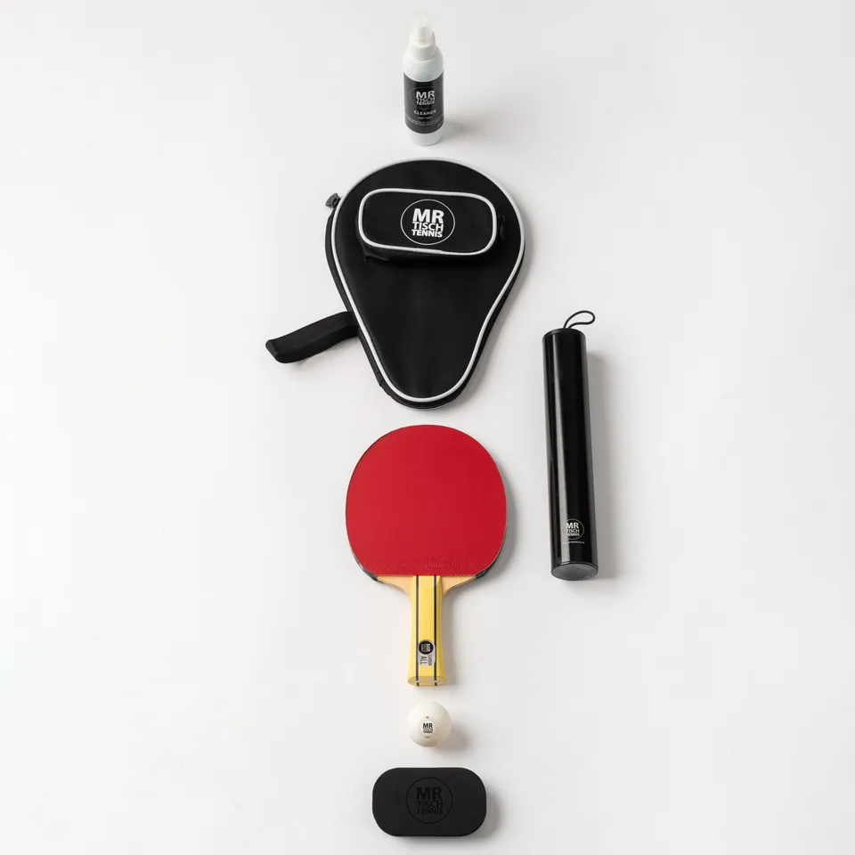 Mr. Tischtennis Easy Start Set Carbon Allround mit Hülle Bälle