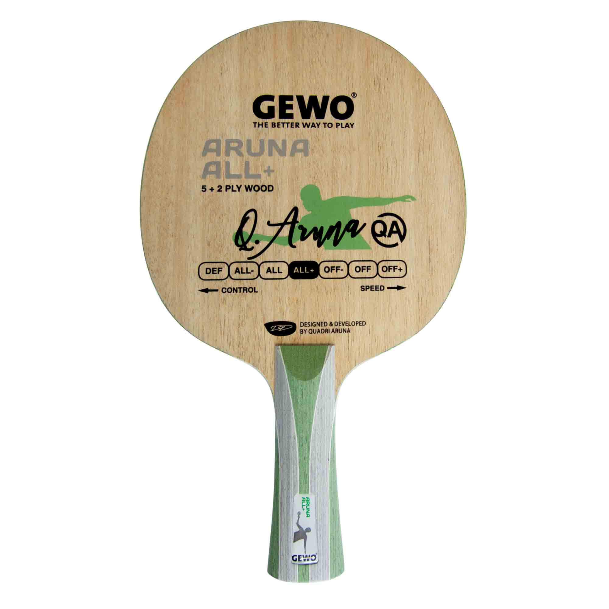 GEWO Aruna Carbon All+ Tischtennisholz konkav Carbon