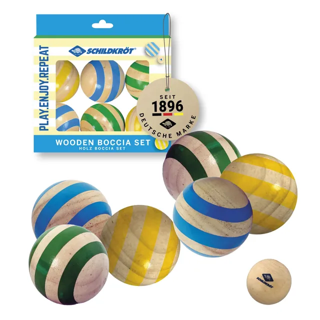 Schildkröt Boccia-Set Holz 6 Kugeln FSC Kinder
