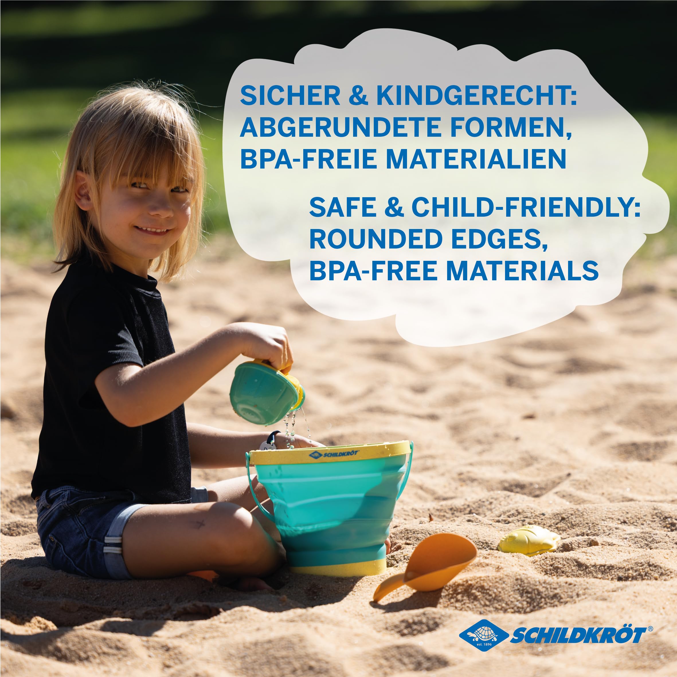 Schildkröt Outdoor Bucket Crew Sandspielzeug-Set 2L faltbar
