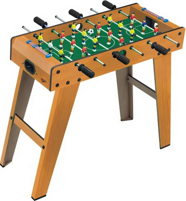 Carromco Kick-XL Kickertisch 2in1 Holzdekor mit Bällen