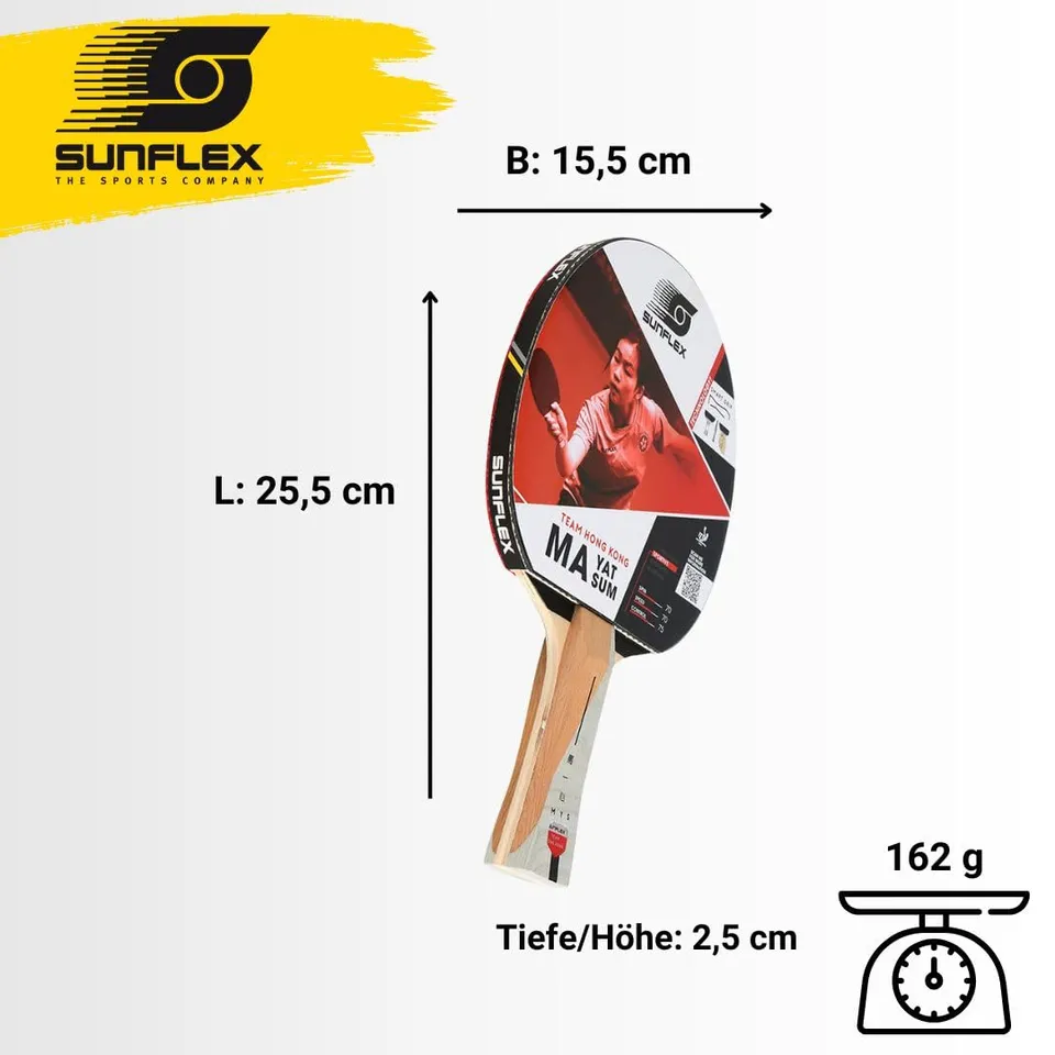 Sunflex Ma Yat Sum Tischtennisschläger Smart Grip ITTF