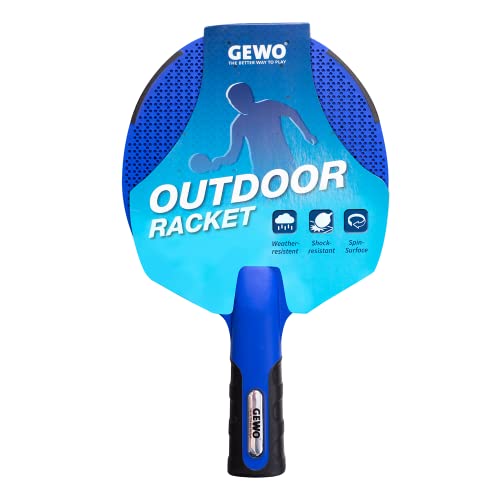 GEWO AWR Outdoor Tischtennisschläger blau wetterfest konkav