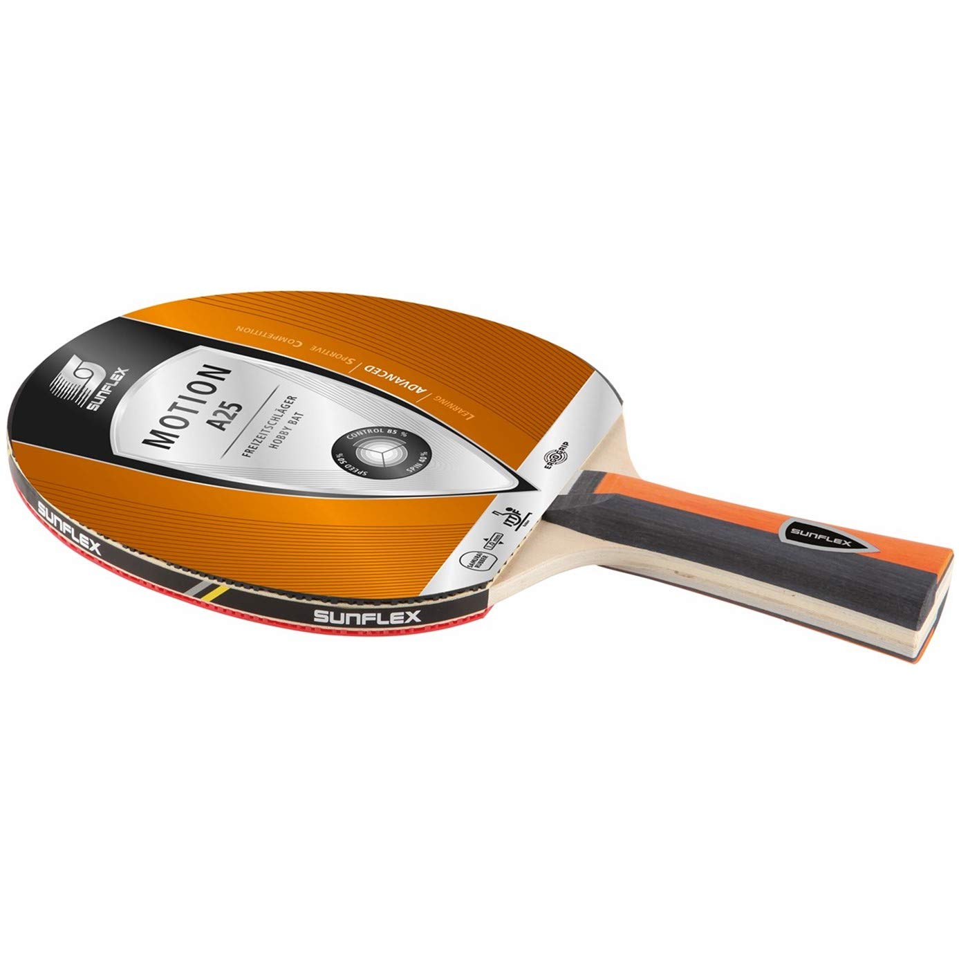 Sunflex AF 50 Motion A25 Tischtennis-Set 2 Schläger 6 Bälle