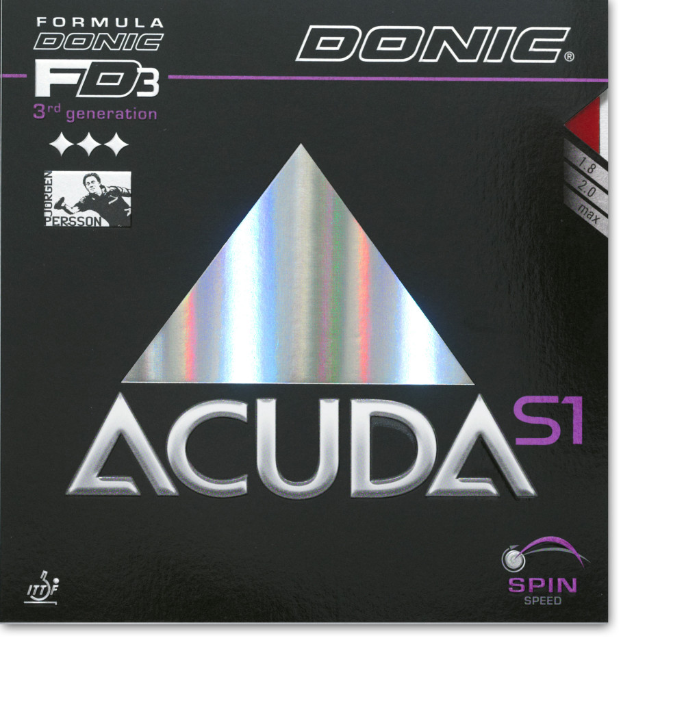 DONIC Acuda S1 Tischtennisbelag spin mittelhart