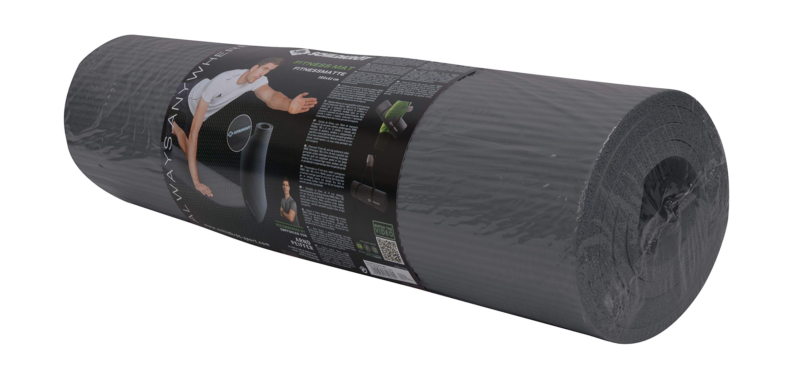 Schildkröt Outdoor Fitnessmatte Grau 10mm 183x61cm