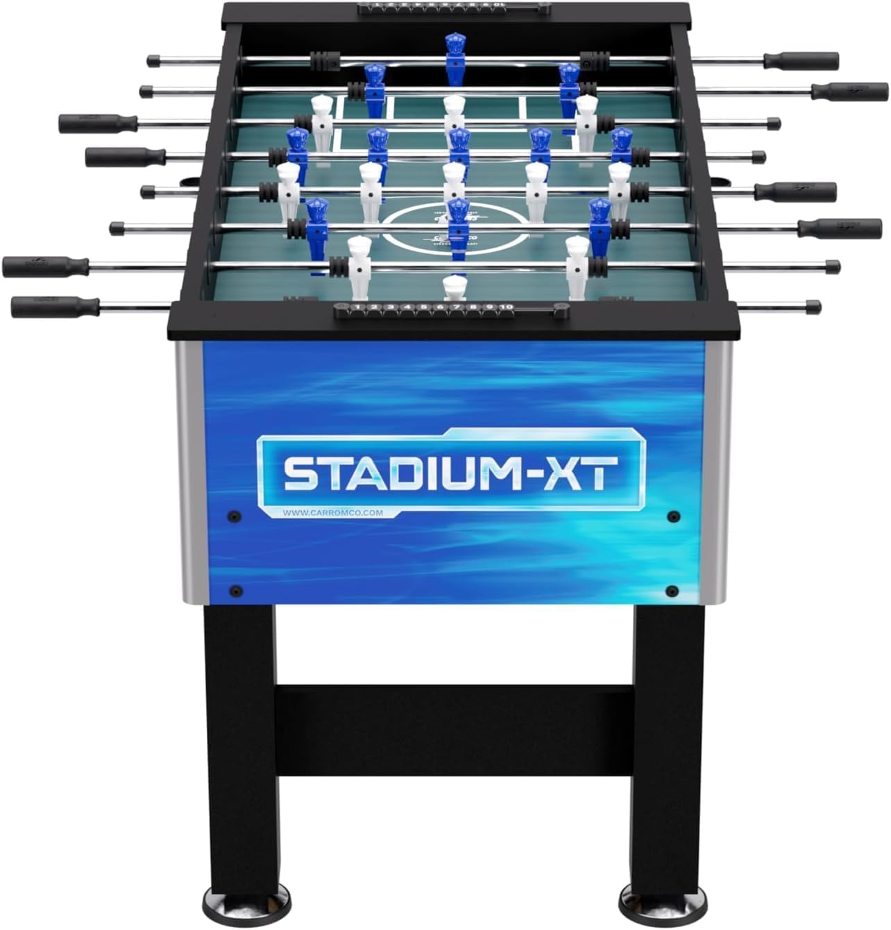 Carromco Stadium-XT Kickertisch blau Profi Turnierkicker