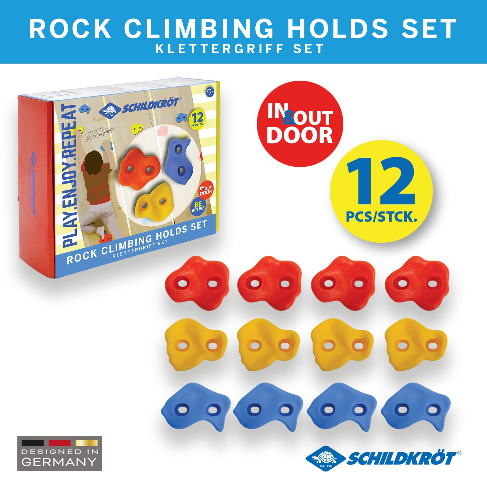 Schildkröt Outdoor Klettergriffe 12er Indoor Outdoor