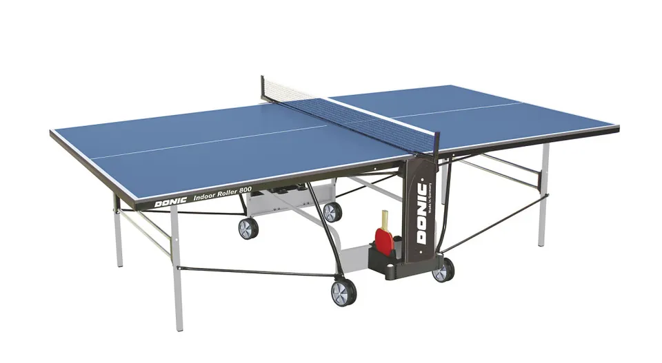 Donic Indoor Roller 800 Tischtennistisch blau klappbar 19 mm
