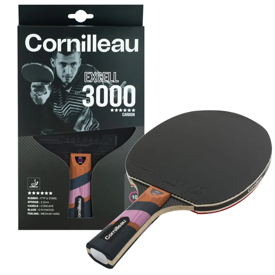 Cornilleau Excell 3000 Carbon Tischtennisschläger konkav offensiv