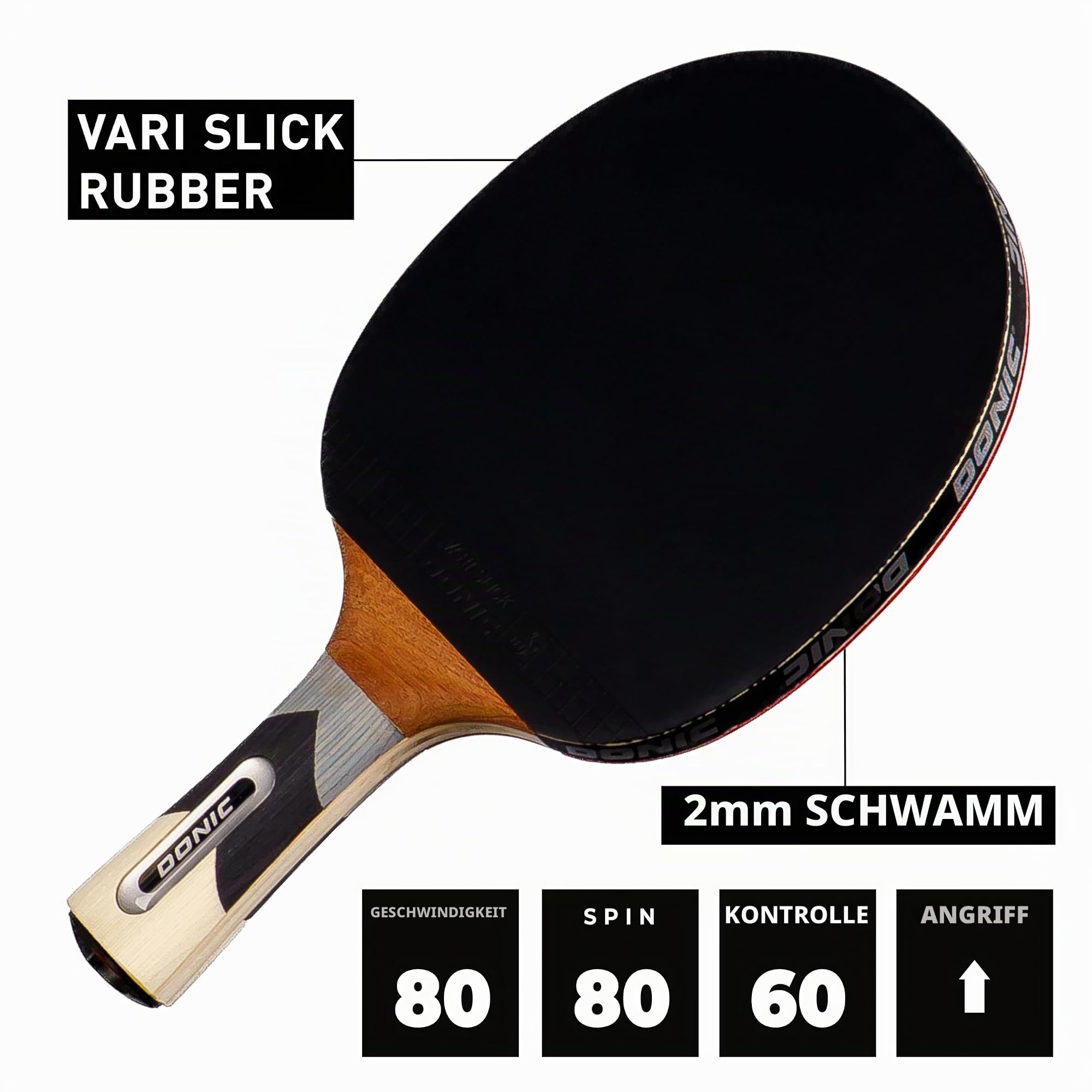 Donic-Schildkröt Waldner 700 Schläger 2,0mm Attack ITTF