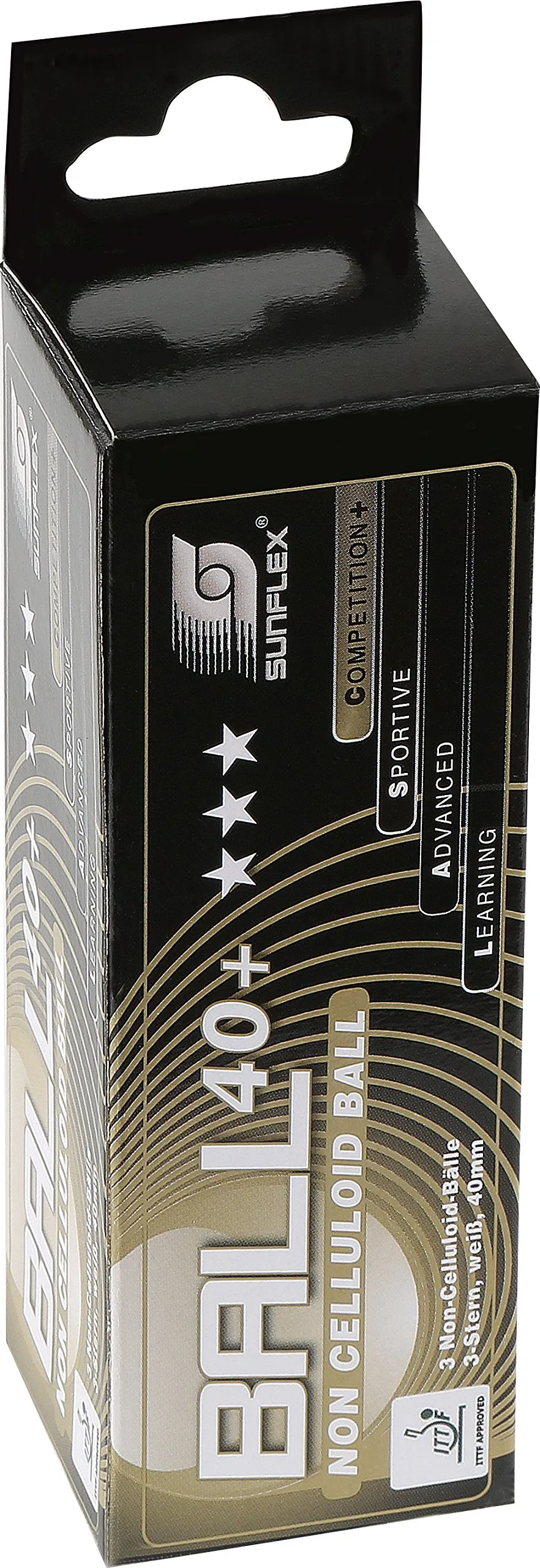 sunflex Color Comp 40+ 3 Star Tischtennisbälle 3er Bunt