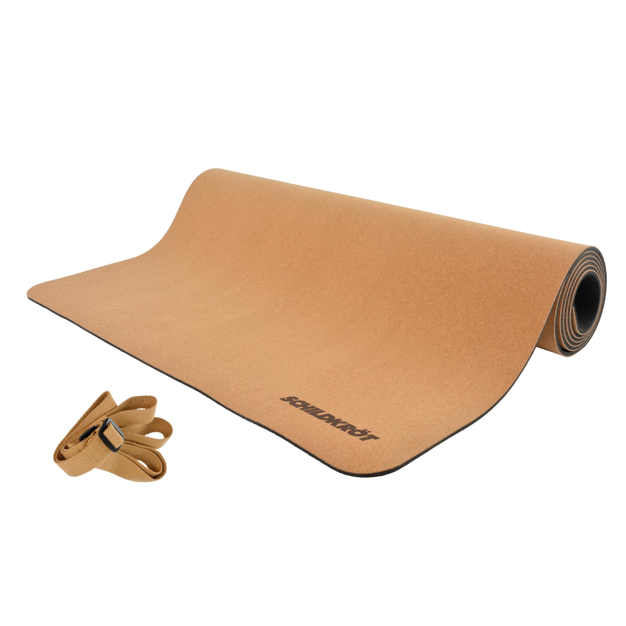 Schildkröt Outdoor Yogamatte Kork 4mm mit Gurt