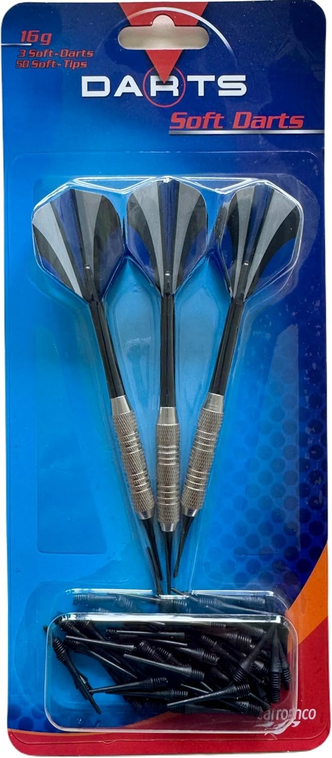 Carromco Darts Softdart Set L 3 Pfeile 16g + 50 Spitzen