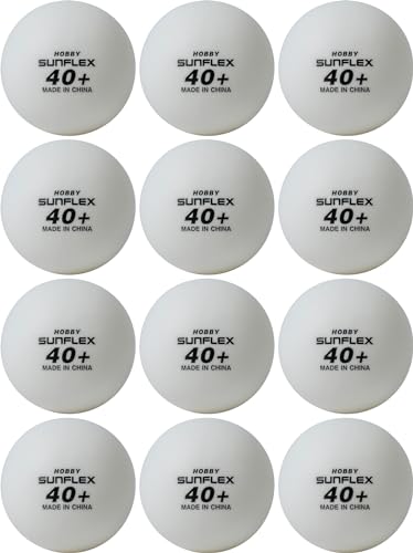 sunflex PRIME Hobby Tischtennisbälle weiß 12 Stück