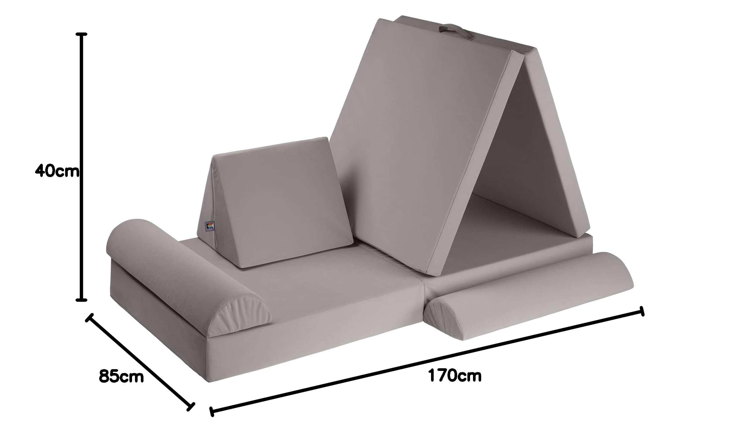KETTLER Kreaty Spielsofa creme modular 6-teilig