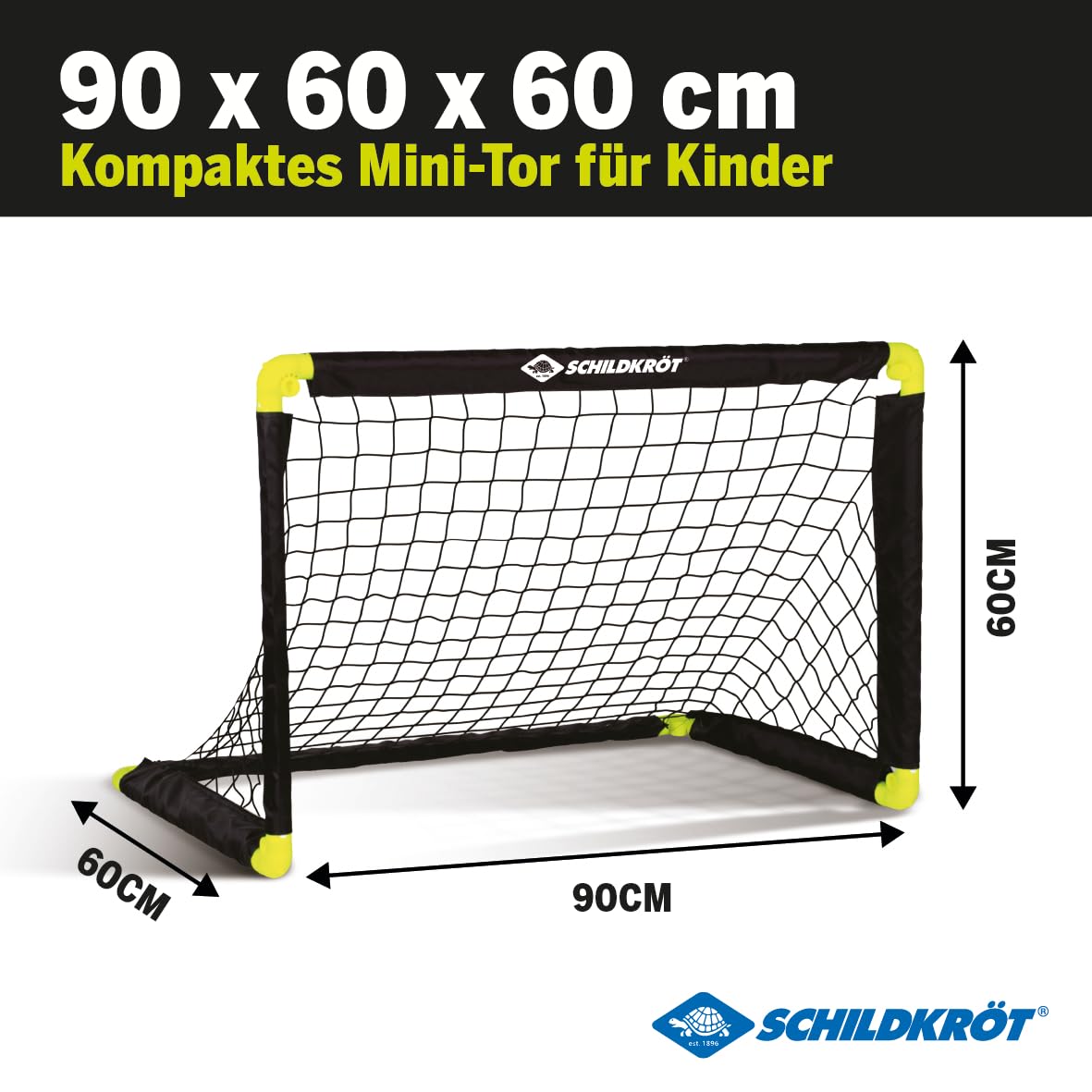 Schildkröt Outdoor Fußballtor klappbar 90 cm wetterfest mit Heringe
