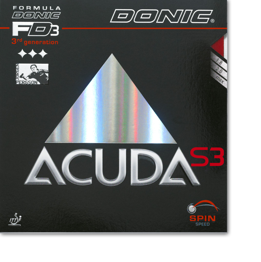 DONIC Acuda S3 Belag Soft Spin mit Sound