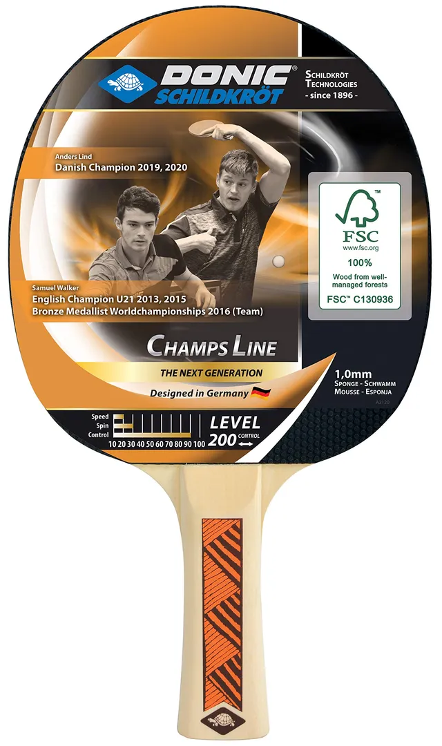 Schildkröt Champs 200 Tischtennisschläger Noppen außen 1,0 mm