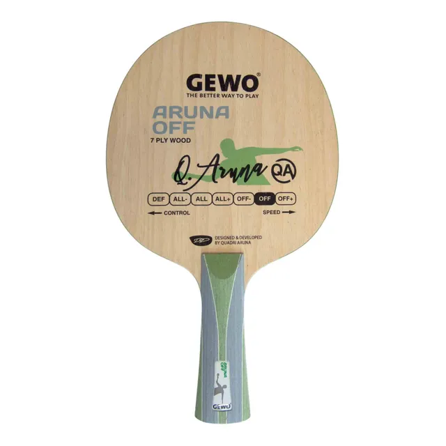 GEWO Aruna Off Tischtennisholz 7-lagig Vollholz 88g