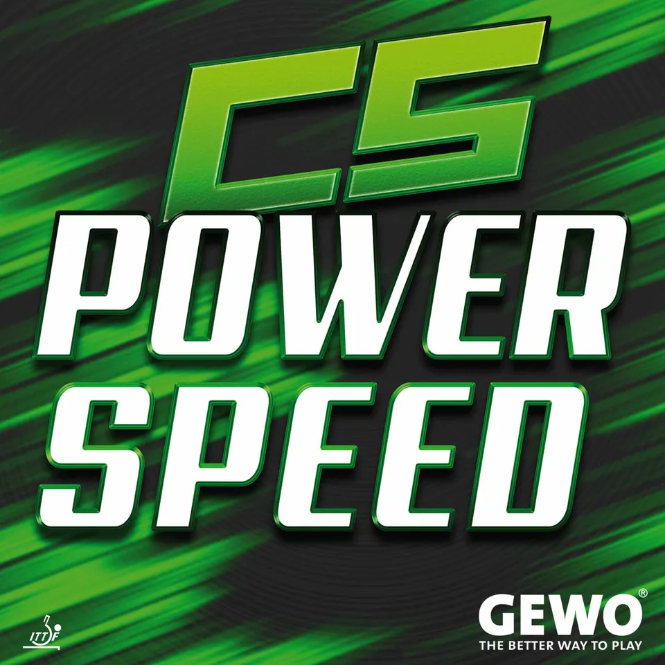 GEWO CS Powerspeed Tischtennisbelag schwarz 1,8 mm
