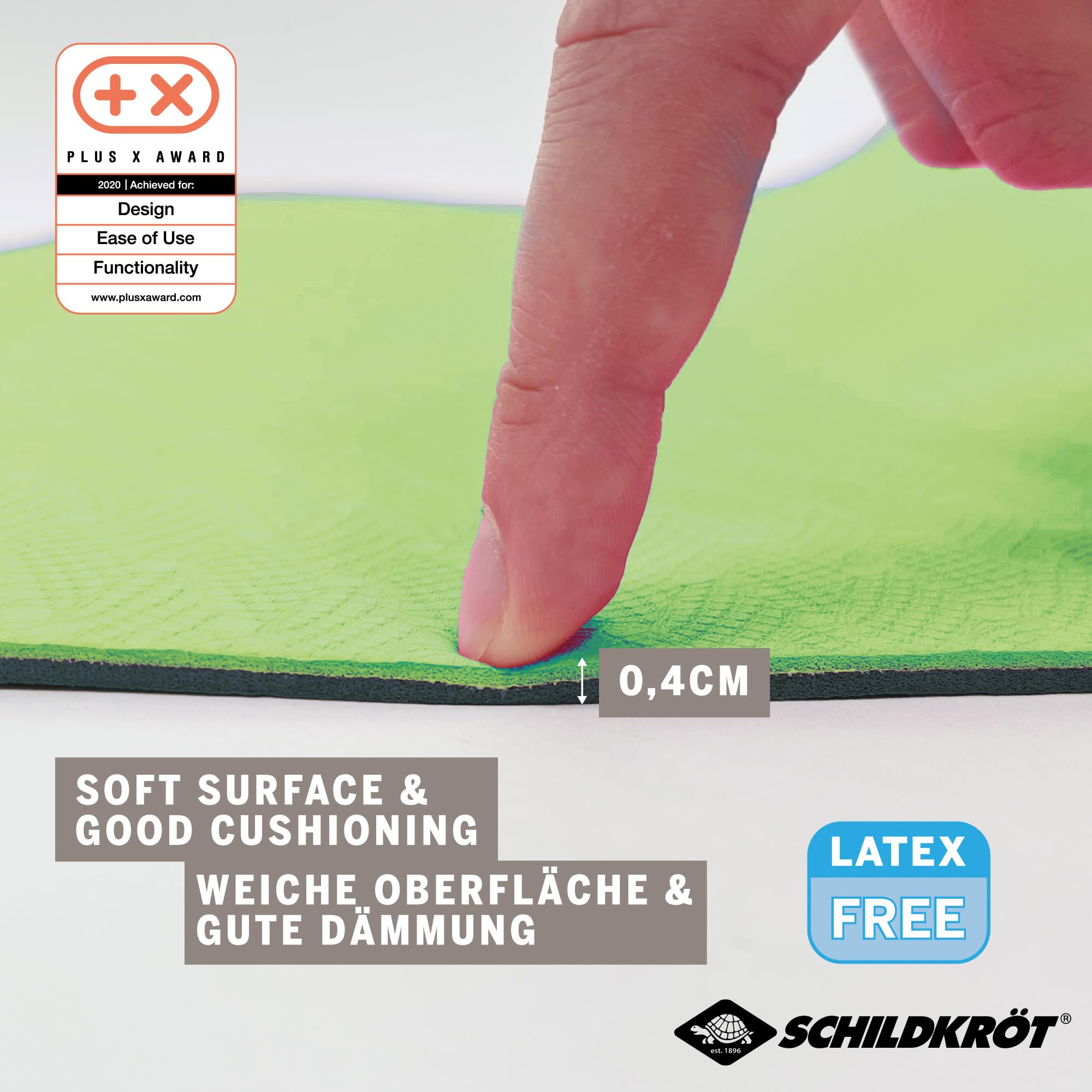 Schildkröt Outdoor Bicolor 960167 Yogamatte Lime-Anthrazit 4mm mit Tasche