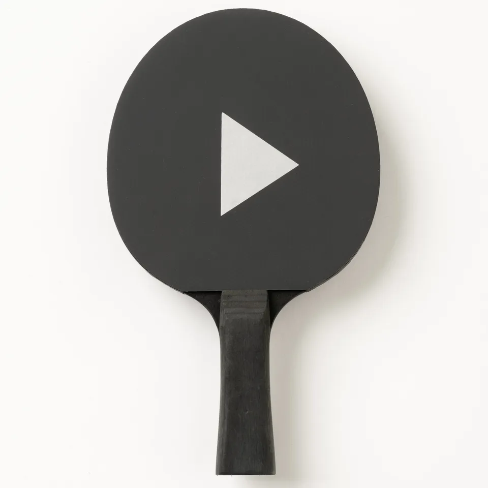 Mr. Tischtennis Play Pause Fertigschläger schwarz Design