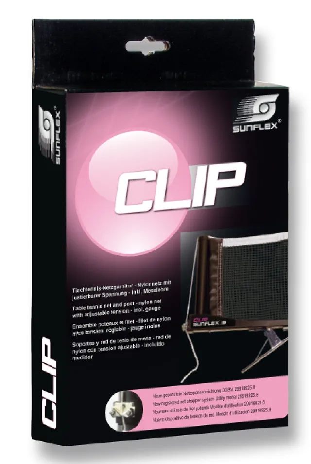 sunflex Action Pro Clip Netzgarnitur mit Spanner