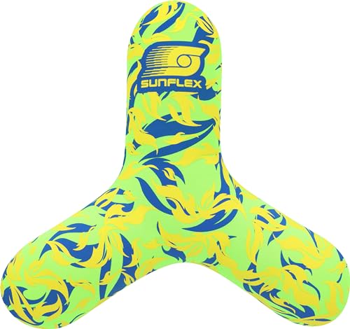 sunflex Flames Triangle Wurfscheibe Firegreen Neopren weich