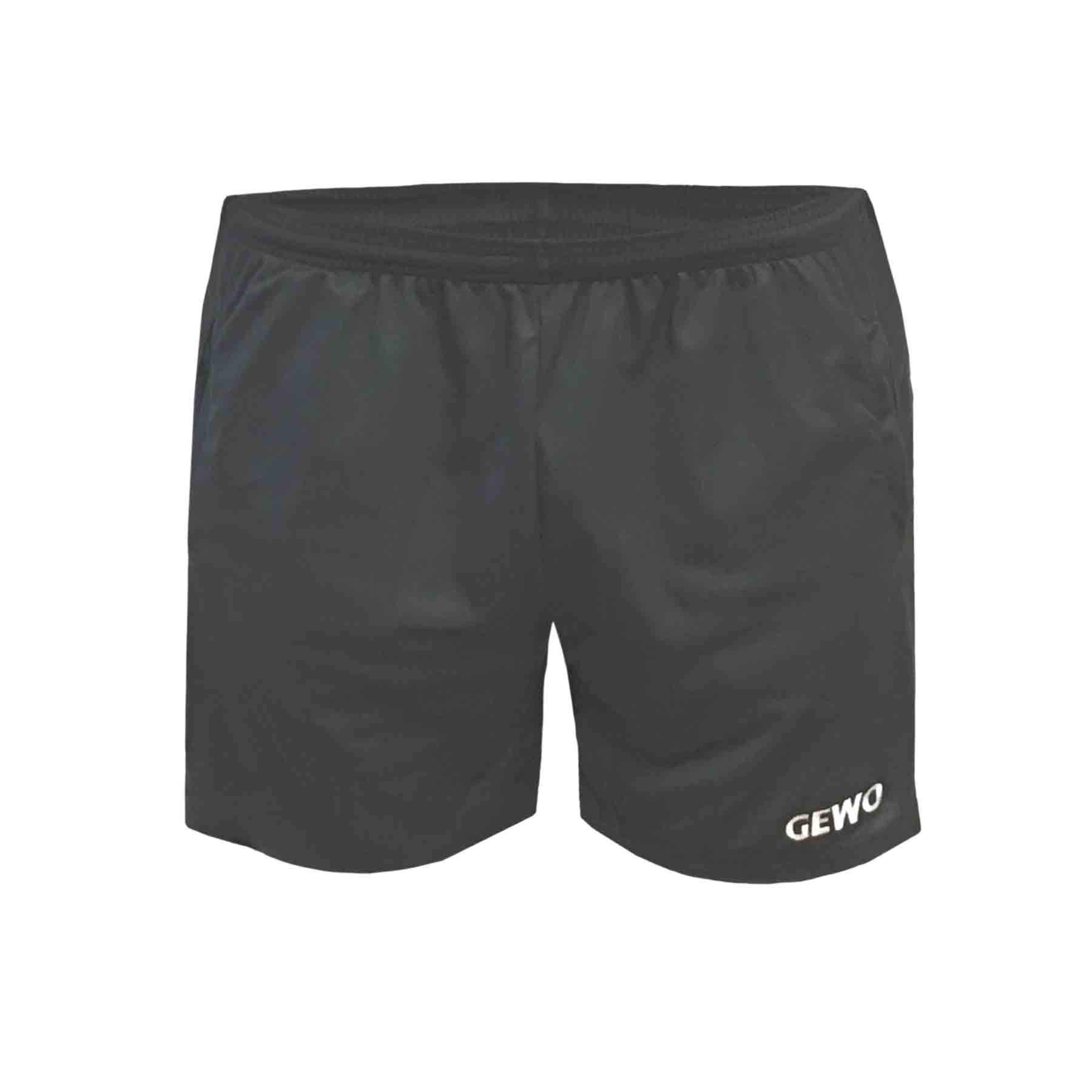 GEWO Lagon Shorts Tischtennishose Schwarz M Polyester