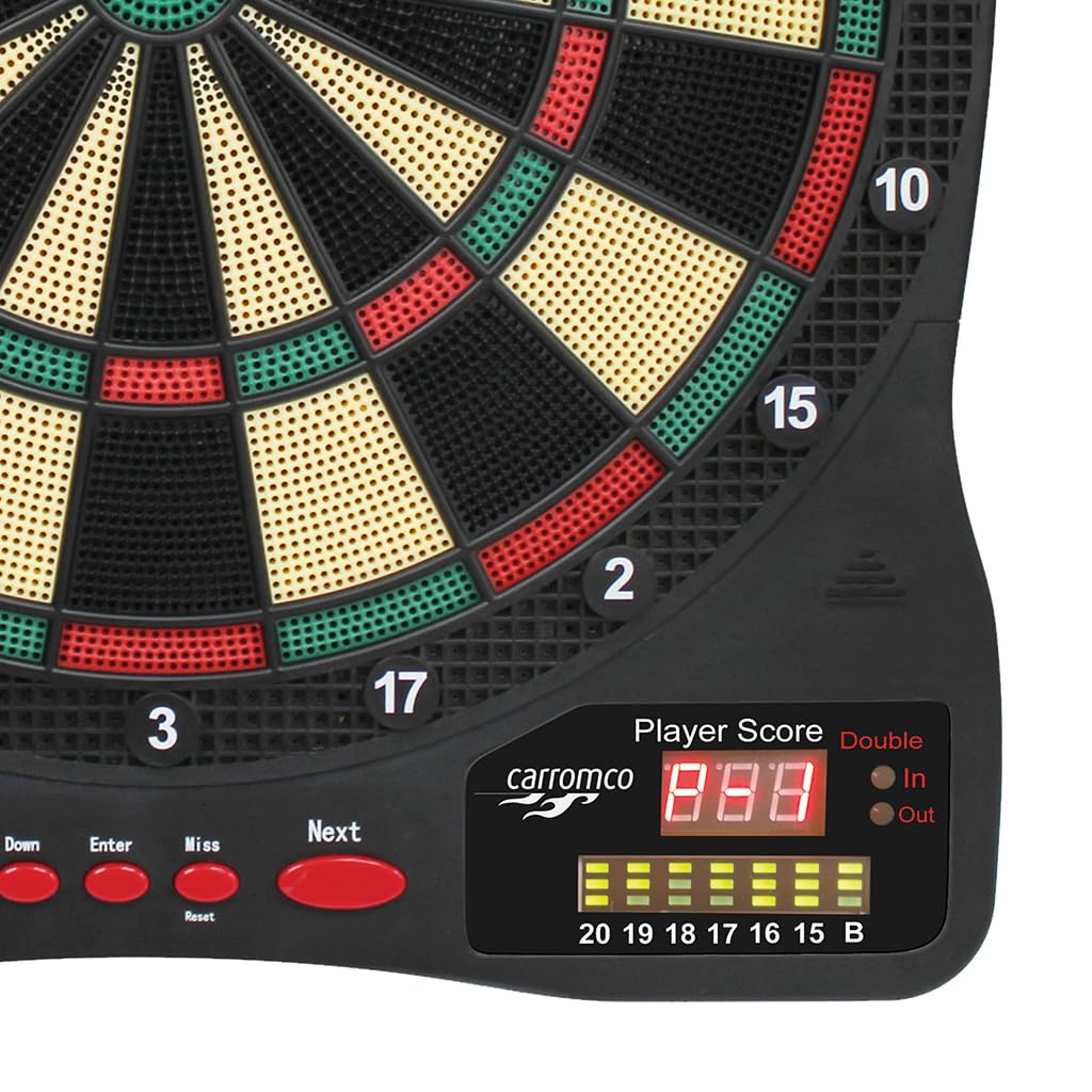 Carromco Raptor-301 Elektronische Dartscheibe 32 Spiele