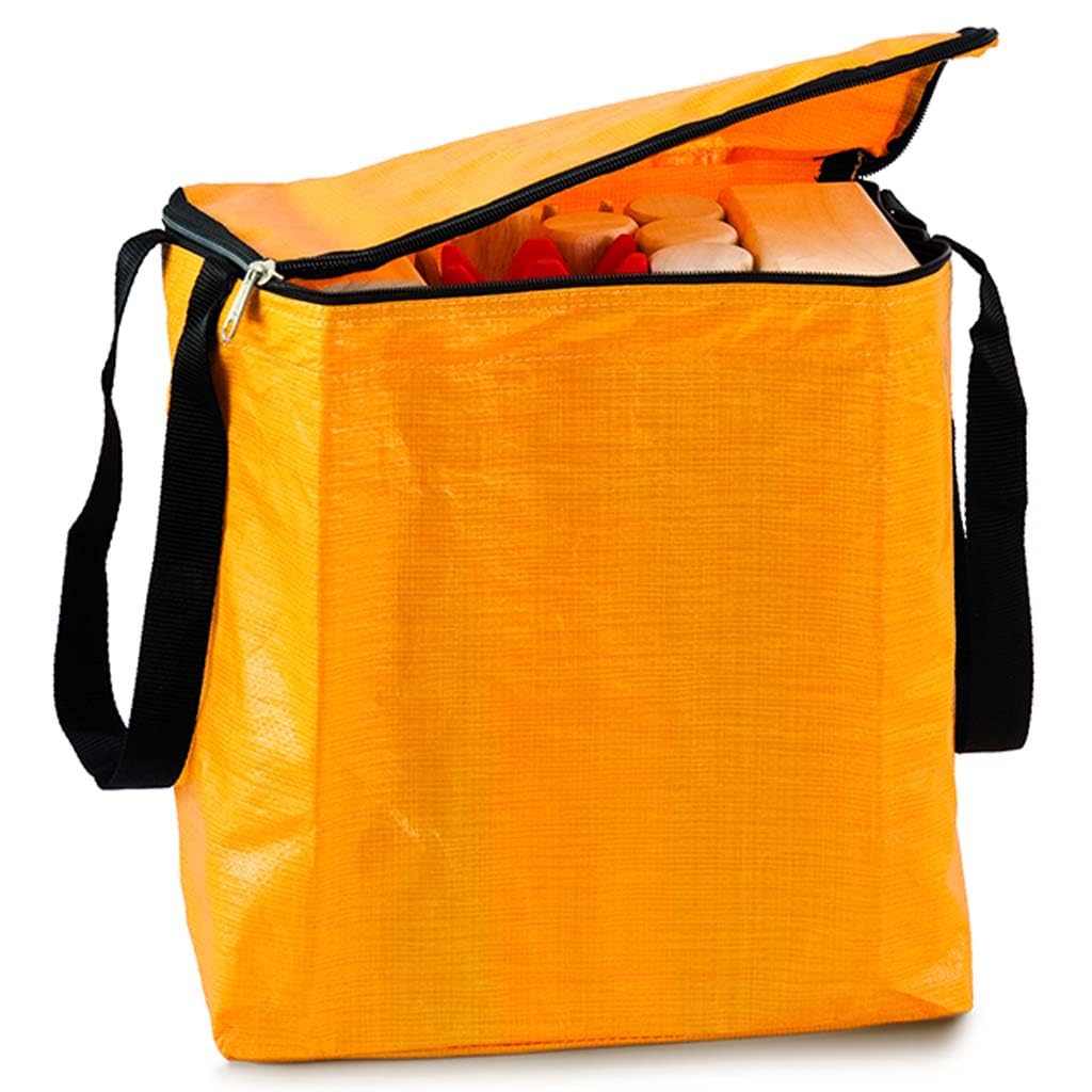 Carromco Kubb Wikingerschach Holzspiel mit Tasche
