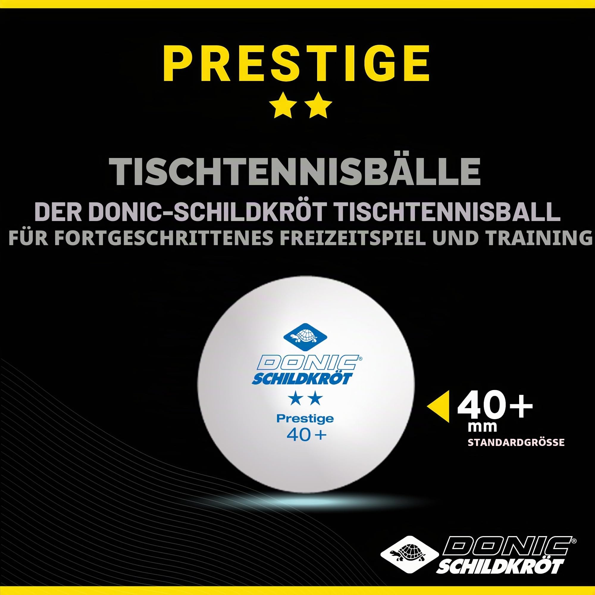 Schildkröt Outdoor Prestige Tischtennisbälle weiß 3er 2-Sterne