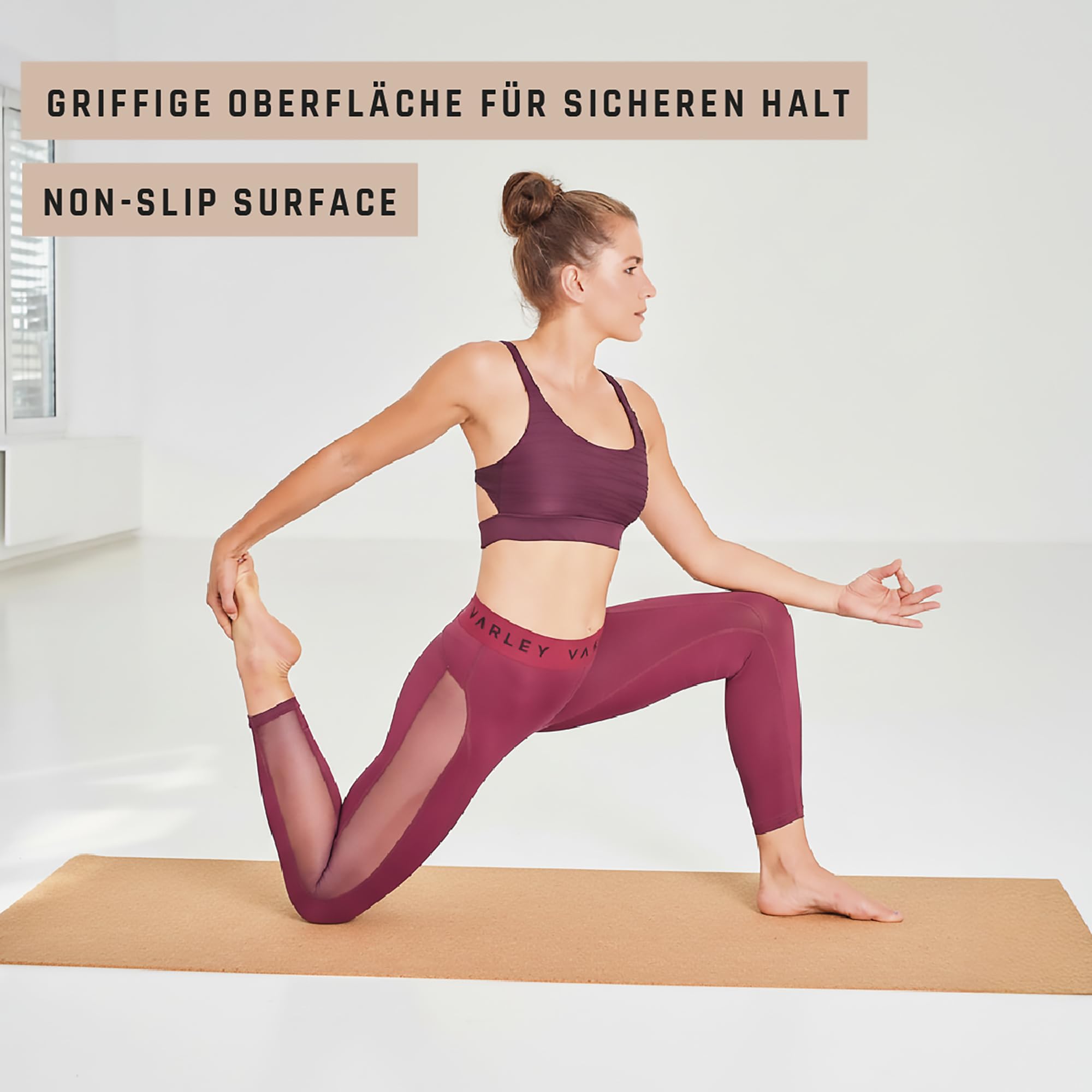 Schildkröt Outdoor Yogamatte Kork 4mm mit Gurt