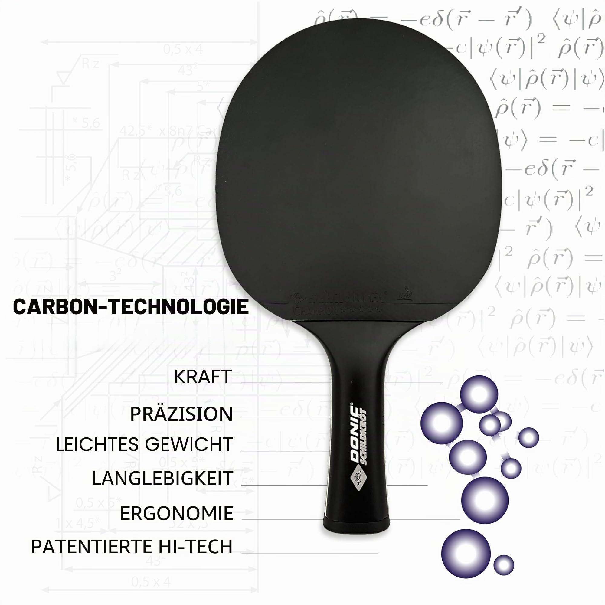 Schildkröt CarboTec 900 Tischtennisschläger Carbon 1,9 mm