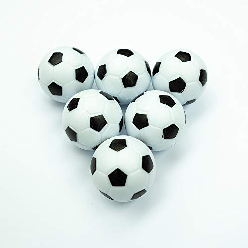 Carromco Kickerbälle 36 mm Ersatzball 6er schwarz-weiß