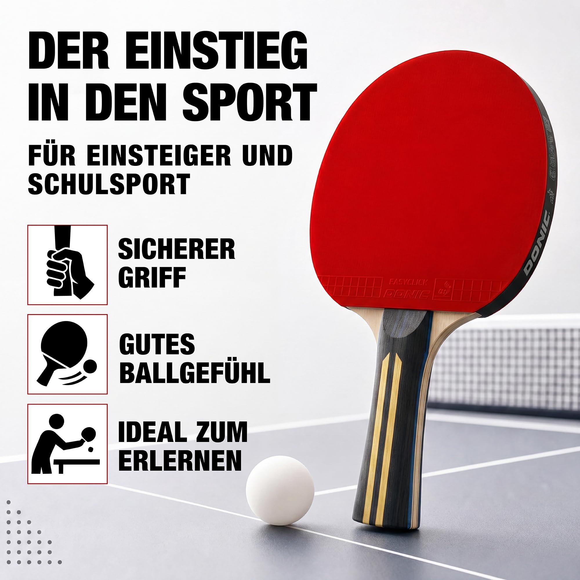 Schildkröt Top Team 500 TT-Set Schläger Bälle Hülle
