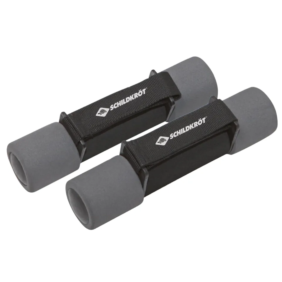 Schildkröt Outdoor Soft-Hantel Set 2x1,0 kg Stahl Anthrazit