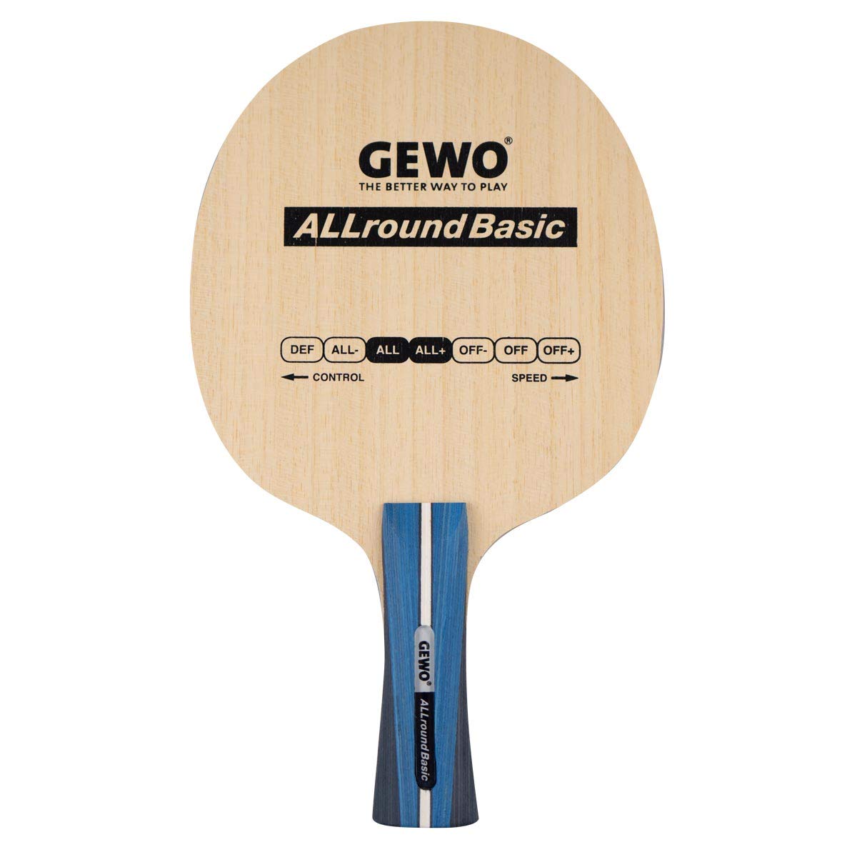 GEWO Allround Basic Tischtennisholz gerade 5-lagig