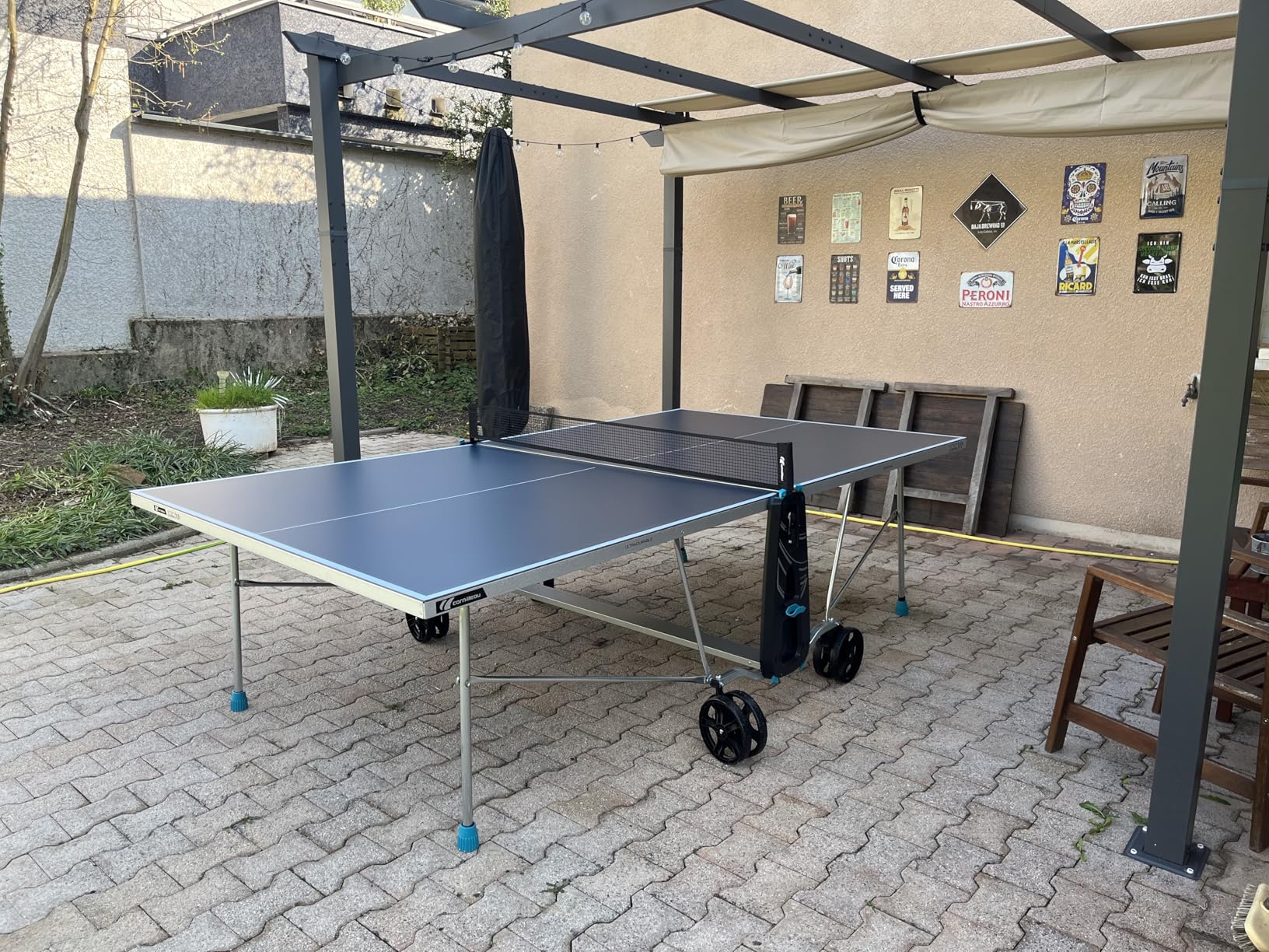 Cornilleau 100X Outdoor Tischtennistisch blau wetterfest