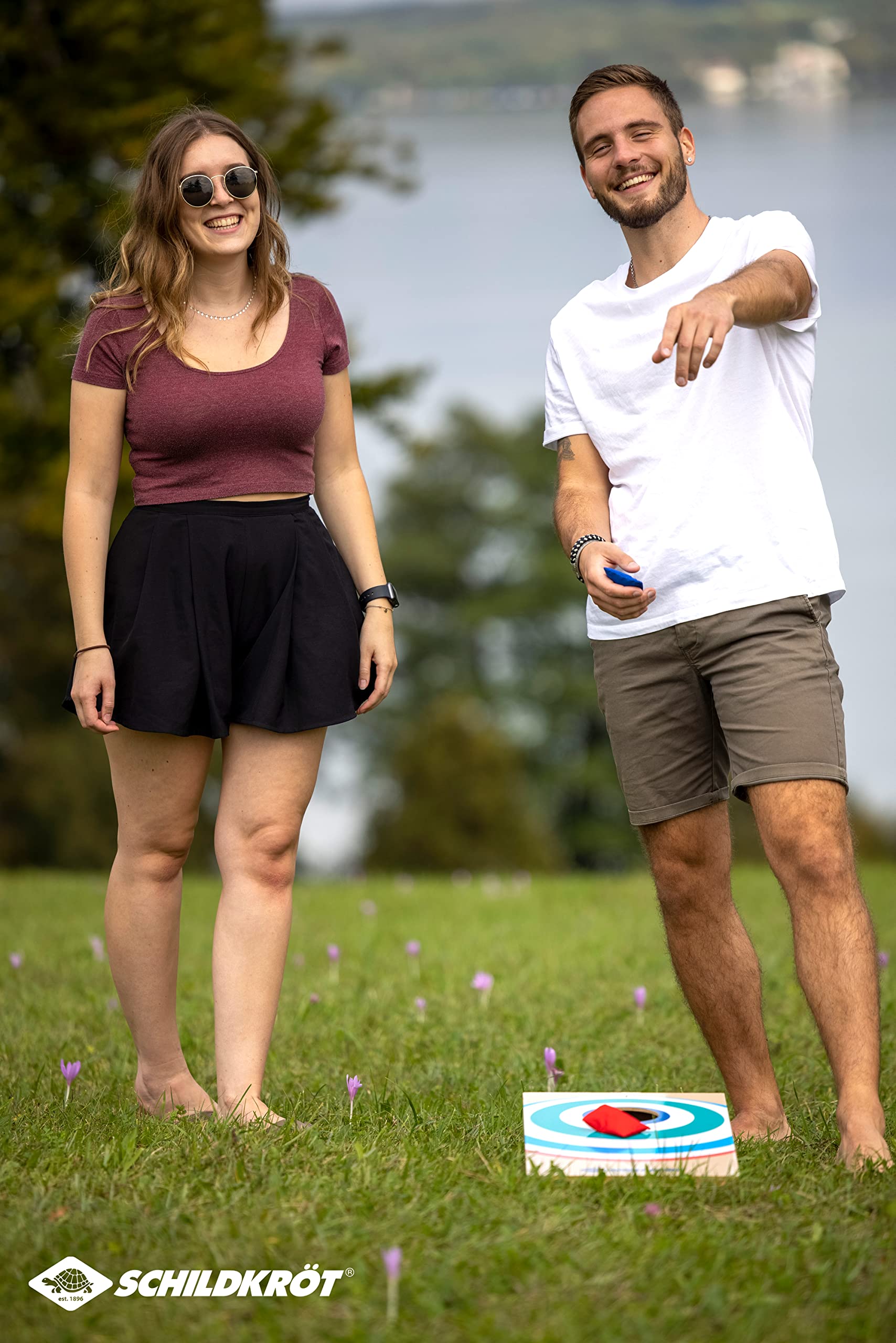 Schildkröt Outdoor Cornhole Set Wurfspiel FSC-Holz