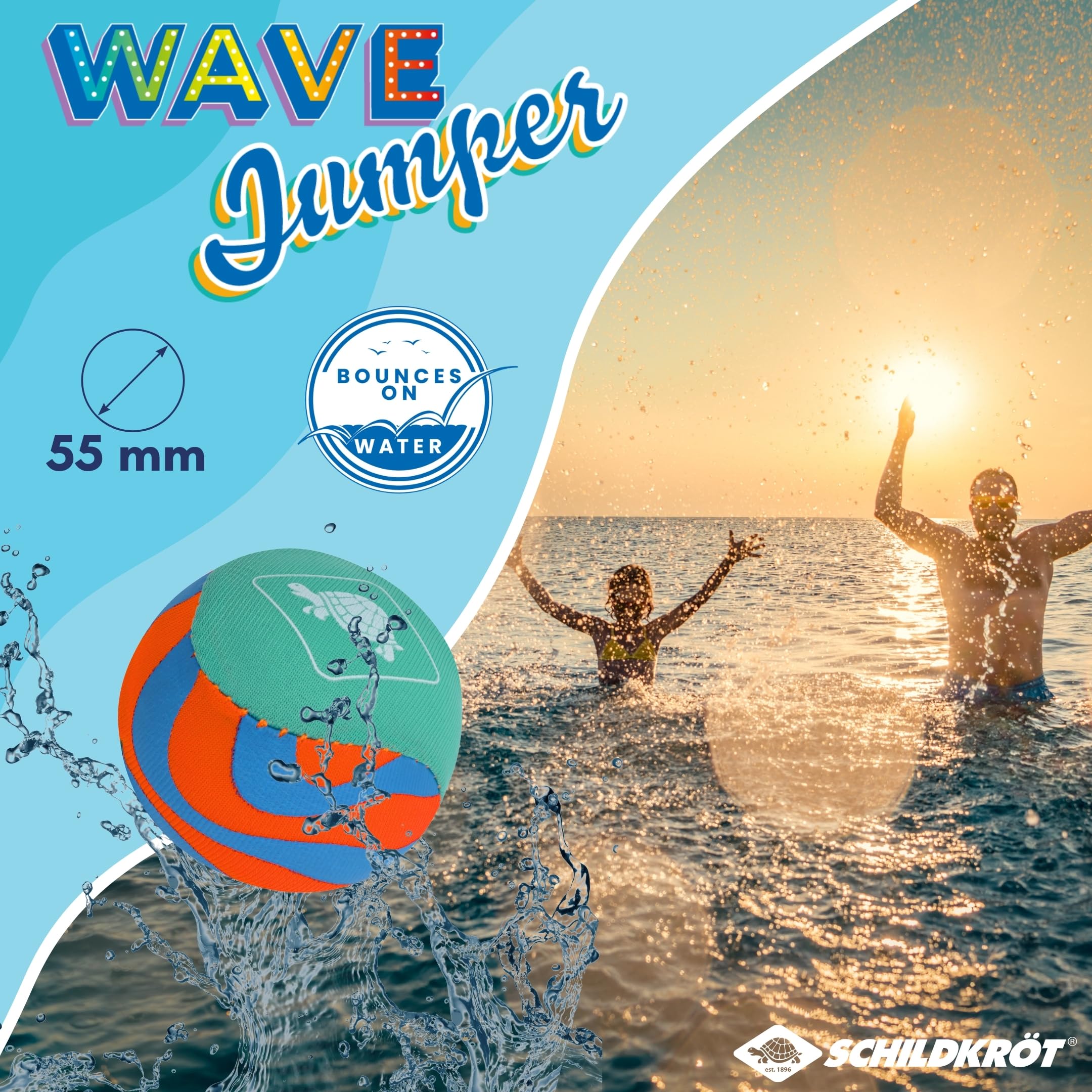 Schildkröt Outdoor Wave Jumper Wasserball 55 mm Silikon