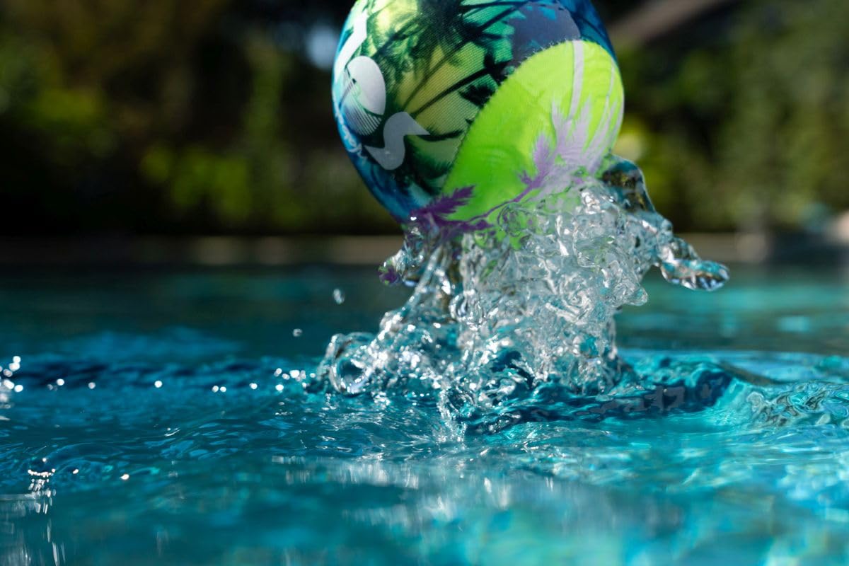 Sunflex Splash SOL Wasserball Grün Palmtrees 8 cm