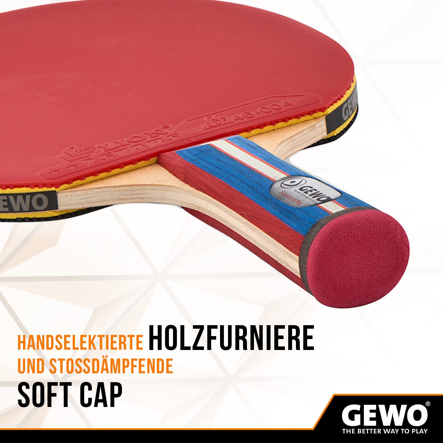 GEWO Player Standard PRO Tischtennisschläger konkav 1,8 mm