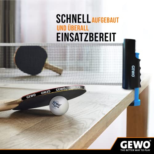 GEWO CS FleXX Tischtennisnetz 200 cm mobil schwarz