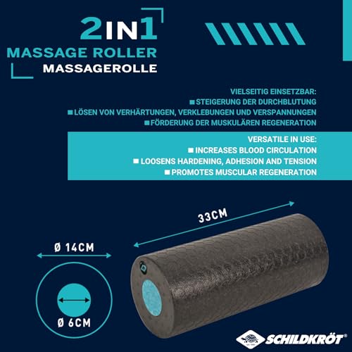 Schildkröt Outdoor 2in1 Faszienrolle mittlere Härte 2-teilig