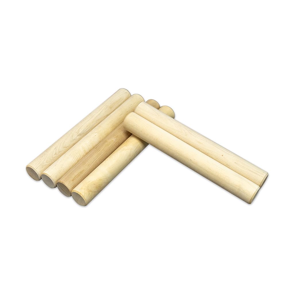 Carromco Kubb Wikingerschach Set Birkenholz mit Tasche