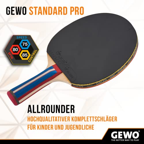 GEWO Player Standard PRO Tischtennisschläger konkav 1,8 mm